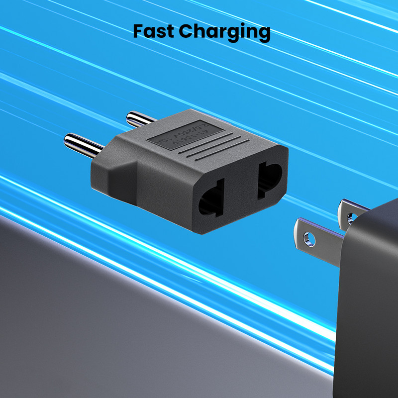 Elough 1-10 buc priză adaptor priză UE mufa SUA la UE Adaptor de alimentare cu mufă americană UE la priză americană adaptor de călătorie încărcător