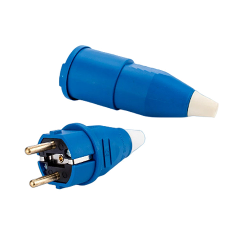 16A 220V-240V 2P+E IP44 Európai specifikáció klímaberendezés Ipari dugó Aljzat kábelhez Elektromos tápcsatlakozó