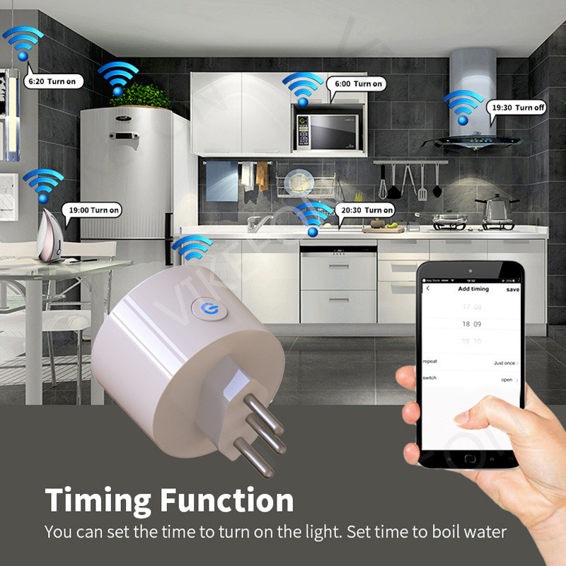 Brazil Wifi Smart Plug 16A Tuya pametna utičnica s mjeračem vremena Monitor napajanja SmartLife APP Glasovna kontrola radi za Google Home Alexa