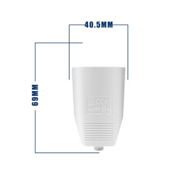 Адаптер за щепсел Европейски адаптер за гнездо Мъжки Женски 2-пинов променливотоков електрически конектор Удължител за повторно окабеляване за Корея Испания Израел