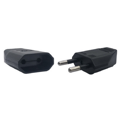 Pistikuadapter Euroopa pistikupesa adapter isane 2 kontaktiga vahelduvvoolu elektripistiku juhe taasjuhtmetav pikendus Korea Hispaania Iisraeli jaoks