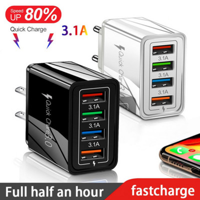 48 W Quick Charger 3.0 USB įkroviklis, skirtas Samsung A51 A71 iPhone 11 xr Xiaomi mi 10 Tablet QC 3.0 Fast Wall Charger EU Plug Adapte