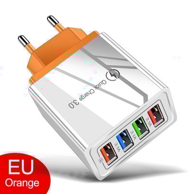 48 W Quick Charger 3.0 USB įkroviklis, skirtas Samsung A51 A71 iPhone 11 xr Xiaomi mi 10 Tablet QC 3.0 Fast Wall Charger EU Plug Adapte