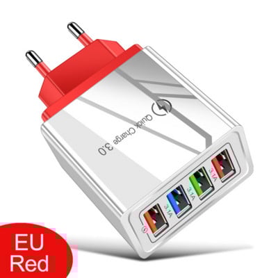 48 W Quick Charger 3.0 USB įkroviklis, skirtas Samsung A51 A71 iPhone 11 xr Xiaomi mi 10 Tablet QC 3.0 Fast Wall Charger EU Plug Adapte
