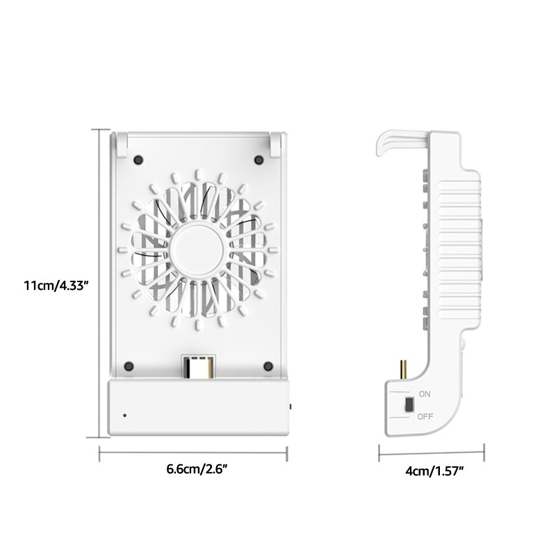 Professzionális hűtőventilátor Type-C interfésszel Host hűtőventilátor hűtőkonzol talp hűtőborda Playstand tartó Tartós