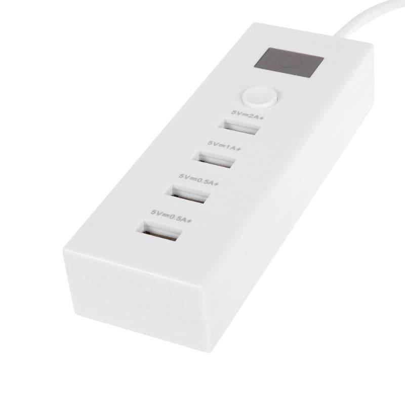 4-pordiline multifunktsionaalne USB-laadija kiirlaadimine nutikas pistik vooluriba 5V 2A pikenduspesa (EU) koduelektroonika