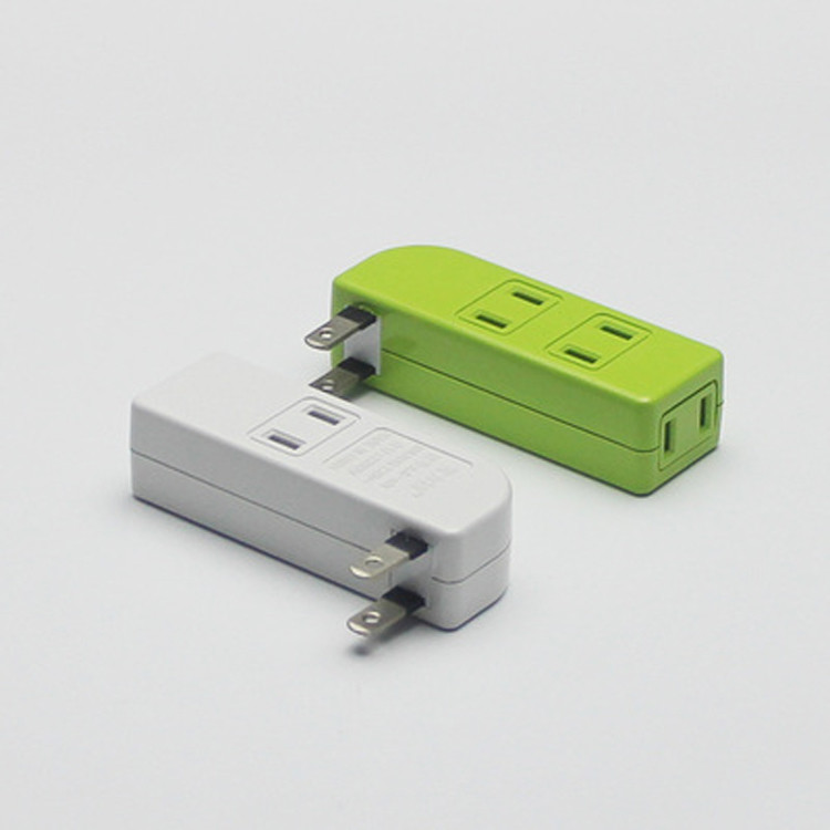 Konversijos kištukas 1 Į 4 krypčių Japonija Standartinis maitinimo adapterio lizdas 15A Kelioniniai kištukai AC 220V Mini Kelioninis Adapteris