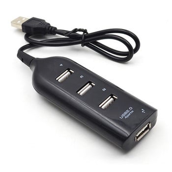 Ηλεκτρονικό εργαλείο 4 θυρών USB 2.0 Hub Splitter Extender Splitter με καλώδιο 1,6 ποδιών για μονάδα flash υπολογιστή Σκληρός δίσκος φορητών συσκευών