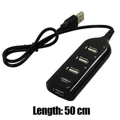 Ηλεκτρονικό εργαλείο 4 θυρών USB 2.0 Hub Splitter Extender Splitter με καλώδιο 1,6 ποδιών για μονάδα flash υπολογιστή Σκληρός δίσκος φορητών συσκευών