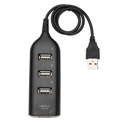 Ηλεκτρονικό εργαλείο 4 θυρών USB 2.0 Hub Splitter Extender Splitter με καλώδιο 1,6 ποδιών για μονάδα flash υπολογιστή Σκληρός δίσκος φορητών συσκευών