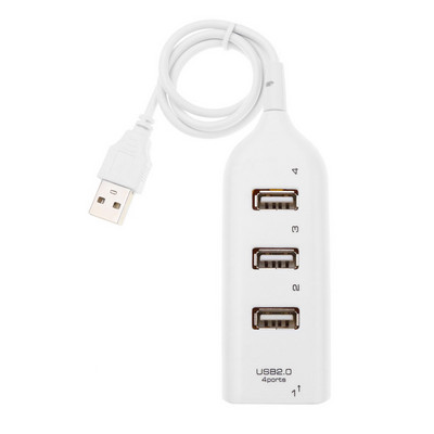 Ηλεκτρονικό εργαλείο 4 θυρών USB 2.0 Hub Splitter Extender Splitter με καλώδιο 1,6 ποδιών για μονάδα flash υπολογιστή Σκληρός δίσκος φορητών συσκευών
