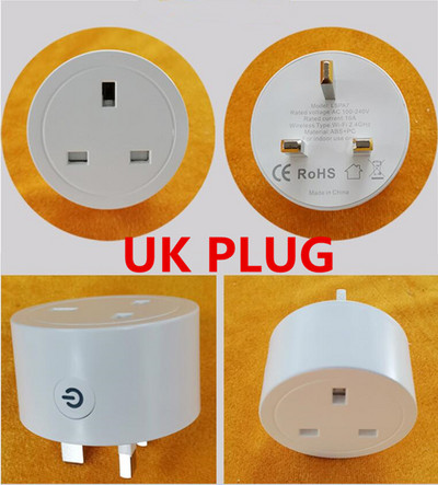 16A Tuya WIFI dugó Smart life Socket Outlet UK EU AU Brazília FR Israel IT Plug APP Remote Control Work for Alexa Google Assistant