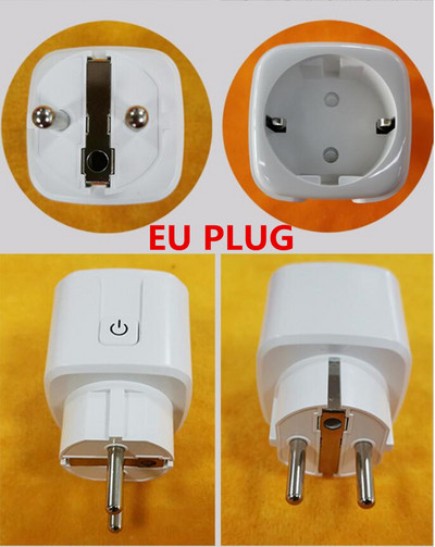 16A Tuya WIFI dugó Smart life Socket Outlet UK EU AU Brazília FR Israel IT Plug APP Remote Control Work for Alexa Google Assistant