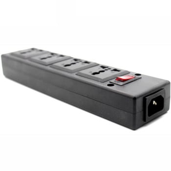 Πολυλειτουργικό Ελβετία 250v 13a 1,5m 4 jack EU Universal Power Strip PDU IEC320 C14 Υποδοχή καλωδίου προσαρμογέα εξόδου