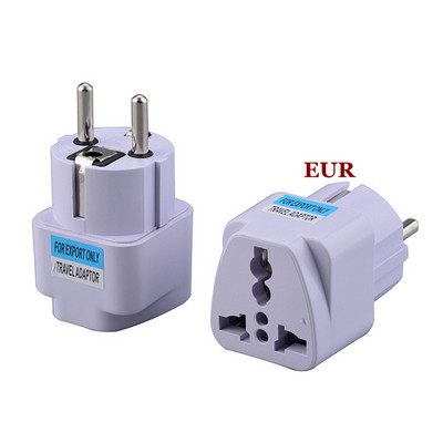 10A European EU Plug Adapter Japan China American Universal UK US AU To EU AC Travel Power Adapters Converter Electrical Charger