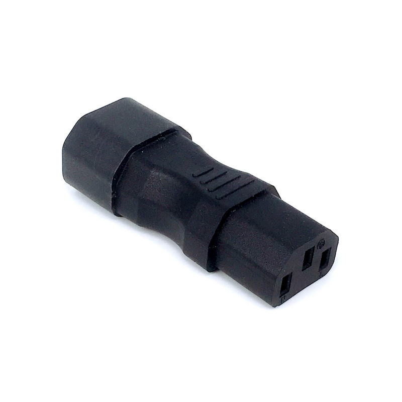 IEC 320 C14 do C13 AC adapter s lijevim desnim kutom IEC 3-polni IEC 320 3pin muški na ženski prošireni 90 stupnjeva dolje i gore kutni AC pretvarač