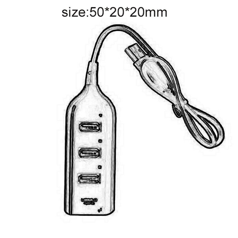 4 portu ātrgaitas centrmezgli Ātrgaitas 4 portu USB 3.0 vairāku centrmezglu sadalītāja paplašināšana galddatoram klēpjdatoram Adapt pagarinājuma ligzdas daļa