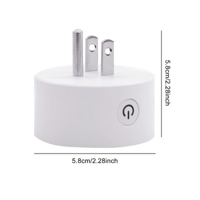 WiFi Smart Plug Mini 10A američka pametna utičnica s funkcijom praćenja vremena, daljinskim upravljanjem i glasom putem Ale-xa Google Home