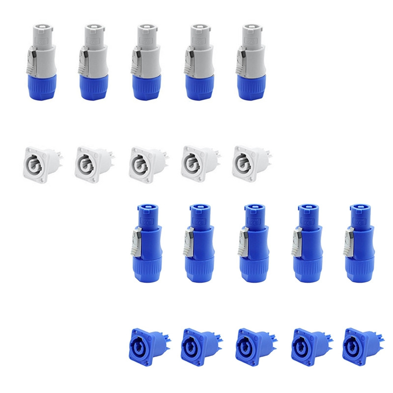 RISE-3 PIN AC Powercon konektor muški utikač AC strujni utikač 20A/250V za scensko svjetlo LED zaslon