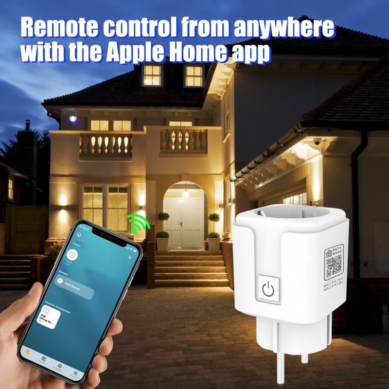 50/60 hz Alexa Smart Plug Bijela utičnica kontrolirana aplikacijom Mini automatska pametna utičnica za Homekit 100-240 V Smart Plug 16a prijenosna