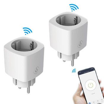 Έξυπνη πρίζα WiFi Socket EU 16A Power Monitor Λειτουργία χρονισμού Tuya SmartLife APP Control λειτουργεί με τον Alexa Google Assistant Yandex