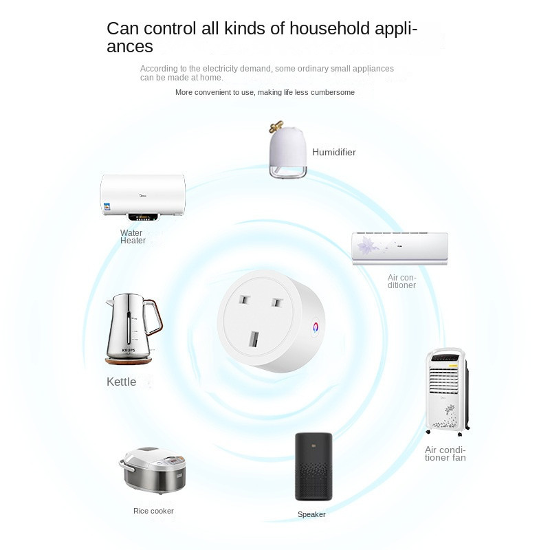 Intelligens dugó WiFi aljzat EU 16A tápellátás monitor időzítési funkciója a Tuya SmartLife APP Control működik az Alexa Google Assistant Yandex segítségével