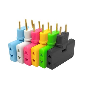 EU Power Plug Adapter Сгъваем удължител Travel Converter Socket Преносимо синхронизиране на зареждане Леки електрически контакти Изход