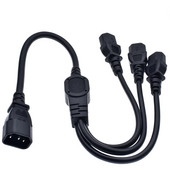 Cablu de alimentare IEC 320 C14 de înaltă calitate, mufă masculină la 3XC13 mamă Y cablu de alimentare splitter, C14 la 3 x C13, 250V/10A IEC 320 C de înaltă calitate