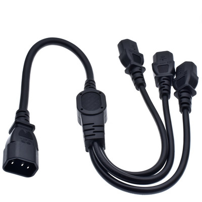 Cablu de alimentare IEC 320 C14 de înaltă calitate, mufă masculină la 3XC13 mamă Y cablu de alimentare splitter, C14 la 3 x C13, 250V/10A IEC 320 C de înaltă calitate