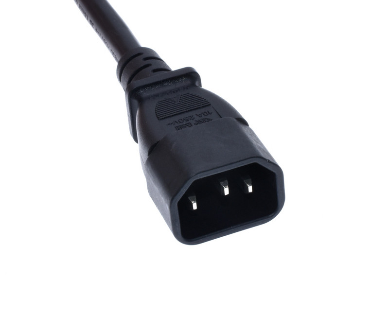 Cablu de alimentare IEC 320 C14 de înaltă calitate, mufă masculină la 3XC13 mamă Y cablu de alimentare splitter, C14 la 3 x C13, 250V/10A IEC 320 C de înaltă calitate