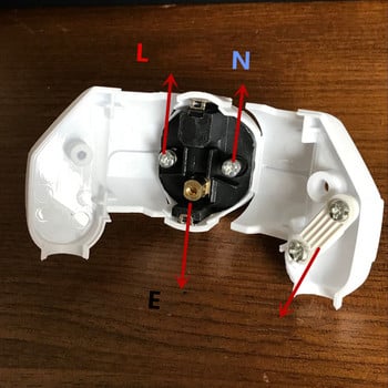 Μαύρο Λευκό 16A Ebow Ground EU Βύσμα τροφοδοσίας καλωδίωσης Γερμανικής Γαλλίας Συναρμολόγηση Βύσμα σύνδεσης καλωδίου ρεύματος Ρωσία Αποσπώμενο βύσμα Schuko