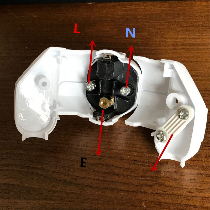 Fekete fehér 16A könyökföldelés EU kábelezés tápcsatlakozó német francia összeszerelés tápkábel csatlakozó dugó Oroszország levehető Schuko dugó