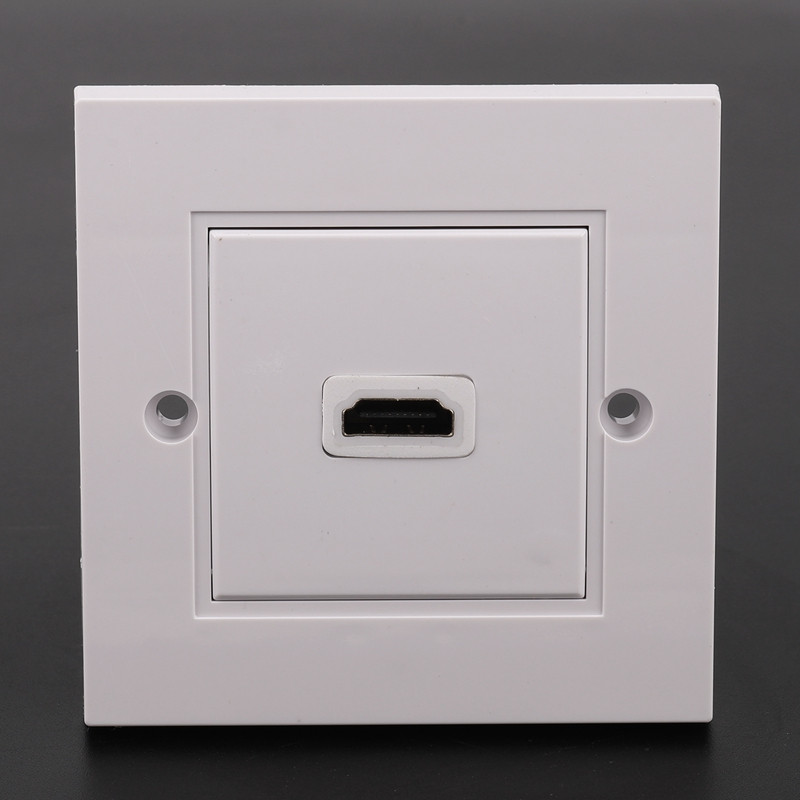 Apvienotās Karalistes ligzdas pieslēgvieta HD HDMI sienas panelis britu ar īsu kabeli Video kontaktdakšas lādētāja elektriskā kontaktligzda
