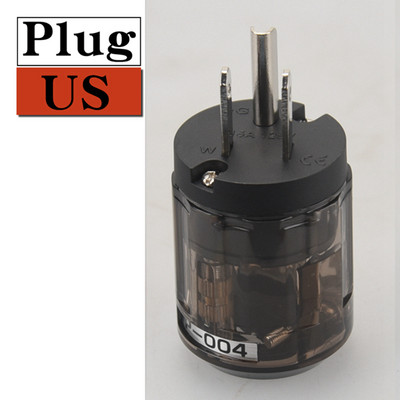 HIFIDIY EU/US/AU čisti bakar pozlaćeni repni utikač za napajanje za HIFI audio žicu za napajanje sivo plava/ljubičasta prozirnost