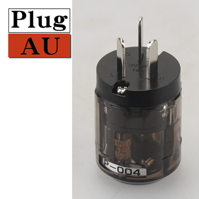 HIFIDIY EU/US/AU čisti bakar pozlaćeni repni utikač za napajanje za HIFI audio žicu za napajanje sivo plava/ljubičasta prozirnost