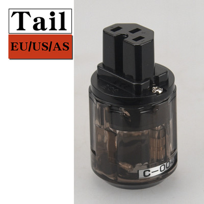 HIFIDIY EU/US/AU čisti bakar pozlaćeni repni utikač za napajanje za HIFI audio žicu za napajanje sivo plava/ljubičasta prozirnost