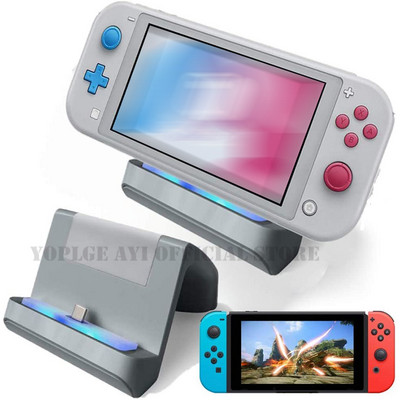 Nintend Switch gyorstöltő dokkoló mini hordozható töltőállvány dokkoló állomás Nintendo Switch/Lite konzol-tartozékokhoz