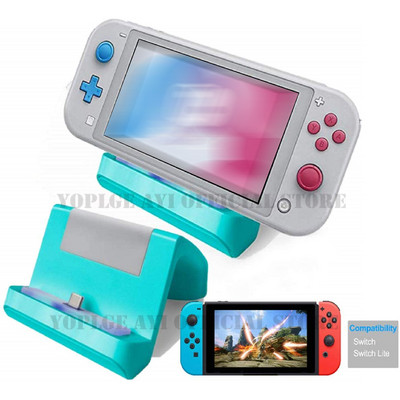 Nintend Switch gyorstöltő dokkoló mini hordozható töltőállvány dokkoló állomás Nintendo Switch/Lite konzol-tartozékokhoz