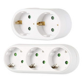 EU produžna utičnica s prekidačem za uključivanje/isključivanje 16A 250V 4,8 mm 2 pina, europska standardna utičnica za proširenje Produžni pretvarač utikača