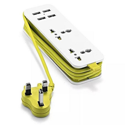Pistik pistikupesa USB laadimisjaama pistikupesad USA EL UK pistik 1,5 m pikendus elektriline kaasaskantav toitejuhe EL juhtmeriba I1Q8