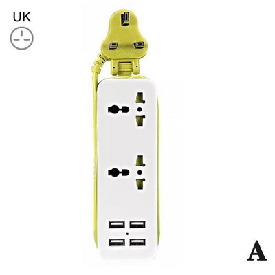 Spraudnis Kontaktligzda USB uzlādes stacijas kontaktligzdas ASV ES UK kontaktdakša 1,5 m pagarinātājs elektrisks pārnēsājams barošanas sloksne ES vada sloksne I1Q8