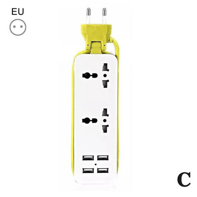 Spraudnis Kontaktligzda USB uzlādes stacijas kontaktligzdas ASV ES UK kontaktdakša 1,5 m pagarinātājs elektrisks pārnēsājams barošanas sloksne ES vada sloksne I1Q8