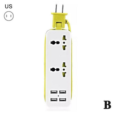 Spraudnis Kontaktligzda USB uzlādes stacijas kontaktligzdas ASV ES UK kontaktdakša 1,5 m pagarinātājs elektrisks pārnēsājams barošanas sloksne ES vada sloksne I1Q8