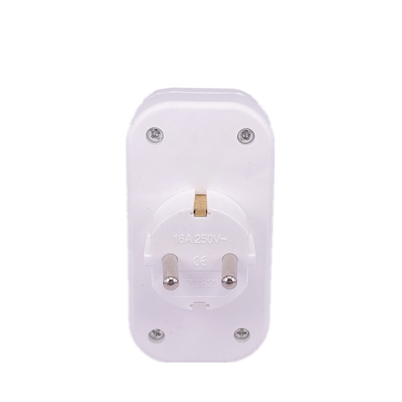 Adaptor de alimentare 16A 1 până la 2 căi Fișă germană de expansiune Priză tip UE Germania Priză standard UE 250V Priză extinsă fără fir CE
