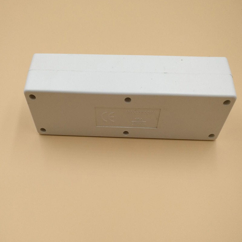 Többfunkciós fehér európai 250V 10A 3/4/5 Jack német Oroszország Korea tápszalag EU hosszabbító kimenet kapcsoló aljzat