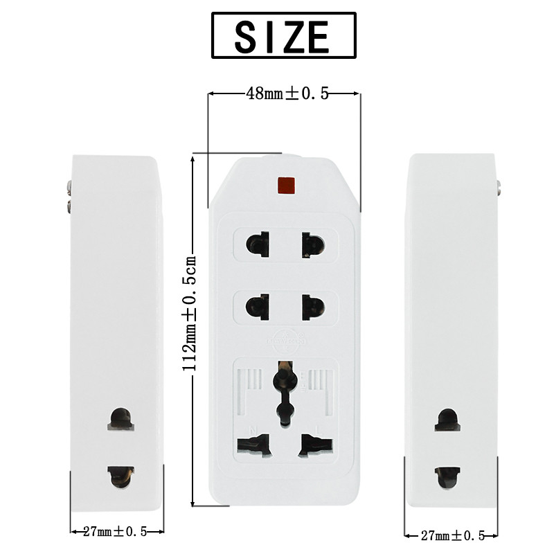 Višenamjenska ploča za napajanje bez produžnog kabela Utičnica s mogućnošću spajanja EU UK AU US CN utikač Univerzalna AC električna utičnica