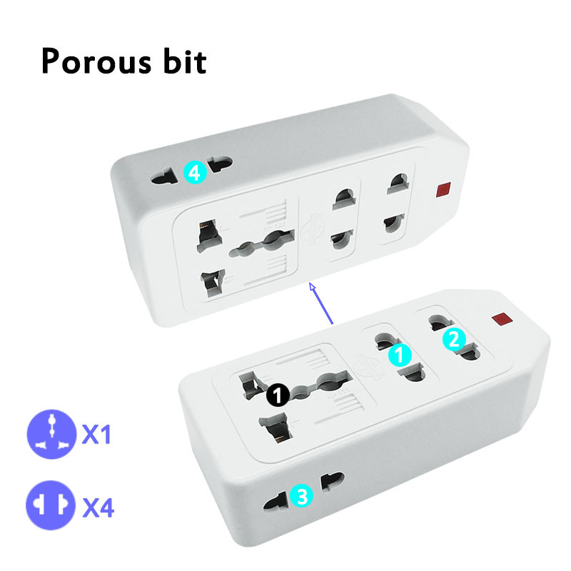 Višenamjenska ploča za napajanje bez produžnog kabela Utičnica s mogućnošću spajanja EU UK AU US CN utikač Univerzalna AC električna utičnica