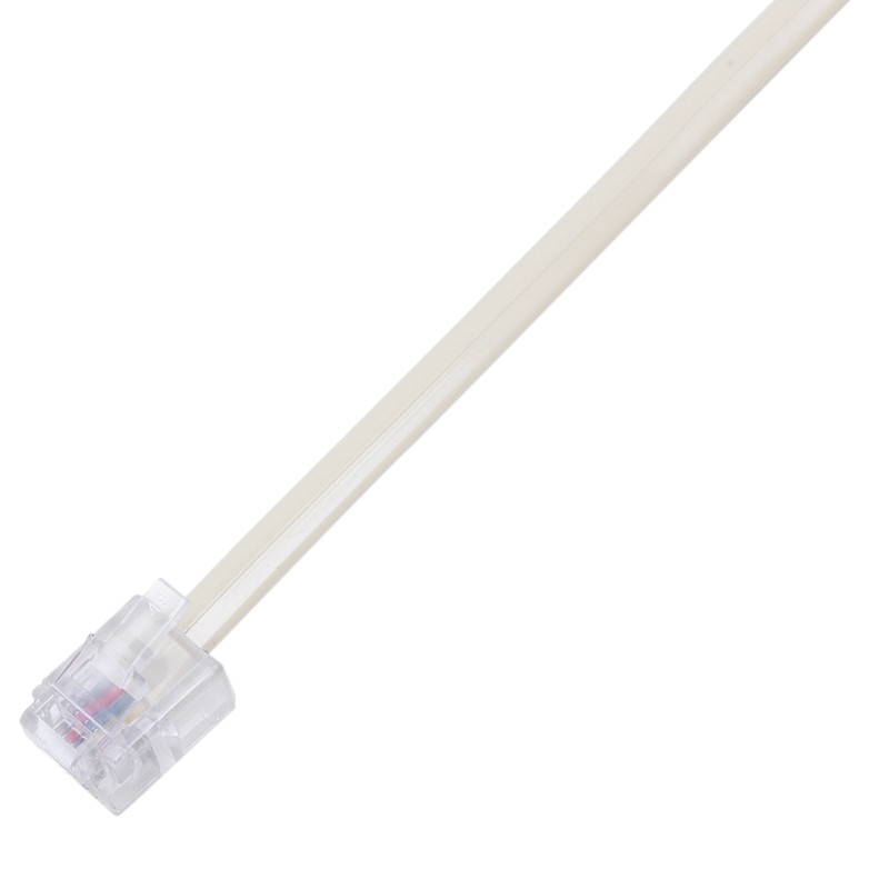 2X bézs RJ11 6P4C dugós dugó 5 portos 6P2C anya aljzatú telefonvonal elosztó adapter