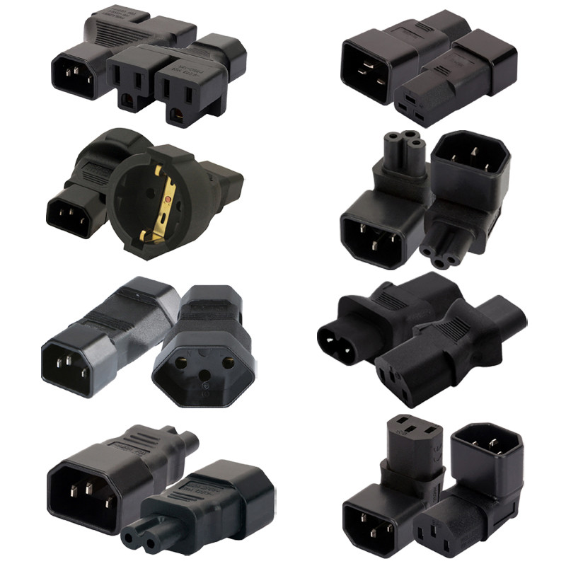 Universaalne IEC320 C13 C14 kuni C5 C6 C7 C8 C19 C20 C21 Convert Connector UPS PDU isane-emane EL USA toitepistiku adapter Pistikupesa