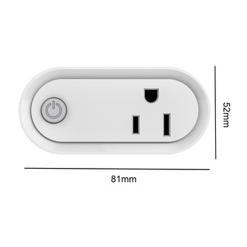 15A NEO Smart Plug Mini US Standard Converter Plug HomeKit и ZigBee 2.4GHz Tuya App Control с функция за измерване на мощността